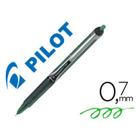 Rotulador pilot punta aguja v-7 retractil verde 0.7 mm