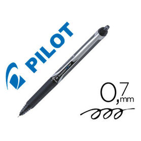 Rotulador pilot punta aguja v-7 retractil negro 0.7 mm