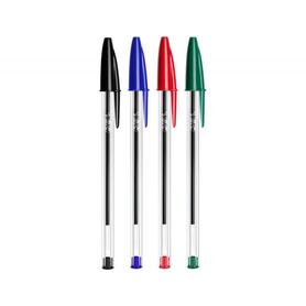 Boligrafo bic cristal mega tubo 16+4 unidades colores surtidos 8 azules / 5 negros / 4 rojos/ 3 verdes