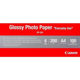 Papel foto canon a4 brillante 200gr/m2 paquete 100 hojas