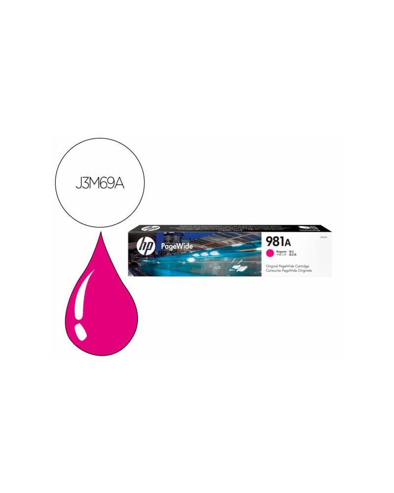 Ink-jet hp 981a pagewide enterprise serie 556 / e55650 magenta 6000 paginas