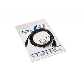 Cable usb nanocable 2.0 tipo a/m-micro usb b/m color negro longitud 0,8 m