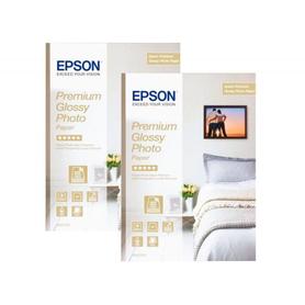 Papel fotografico epson premiun glossy photo satinado din a4 promo 2 x 15 hojas 225 gr