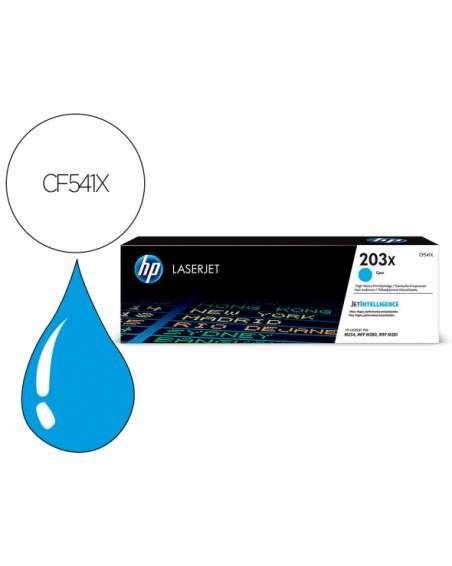 Toner hp laserjet 203x m254dw / 280nw / 281fdw cian 2500 paginas