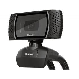Camara webcam trust trino con microfono y boton capturador de imagen 1280x720 hd 1440p usb 2.0 color negro
