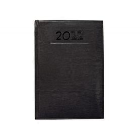Agenda encuadernada liderpapel creta 17x24 cm 2022 dia pagina color negro papel 70 gr