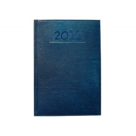 Agenda encuadernada liderpapel creta 15x21 cm 2022 semana vista color azul papel 70 gr ahuesado