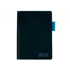 Agenda encuadernada liderpapel sifnos a5 2022 dia pagina papel 70 gr color azul