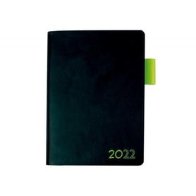 Agenda encuadernada liderpapel sifnos a5 2022 dia pagina papel 70 gr color verde