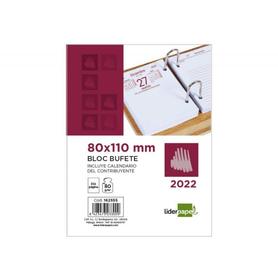 Bloc bufete liderpapel 2022 80x110 mm papel 80 gr texto en castellano