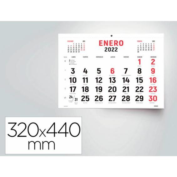 Calendario pared liderpapel 2022 32x44 cm papel 70 gr