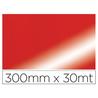 Papel regalo colibri simple metalizado rojo bobina 300 mm x 30 mt