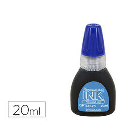 Tinta xstamper quix para sellos azul bote de 20 ml