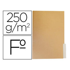 Subcarpeta cartulina gio folio pestaña derecha 250g/m2 bicolor