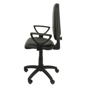 Silla Ayna similpiel negro con brazos