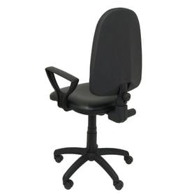 Silla Ayna similpiel negro con brazos