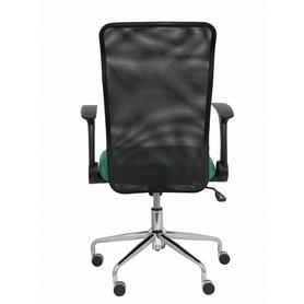 Silla Minaya respaldo malla negro asiento bali verde