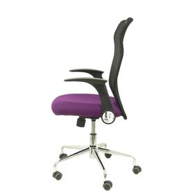 Silla Minaya respaldo malla negro asiento bali morado