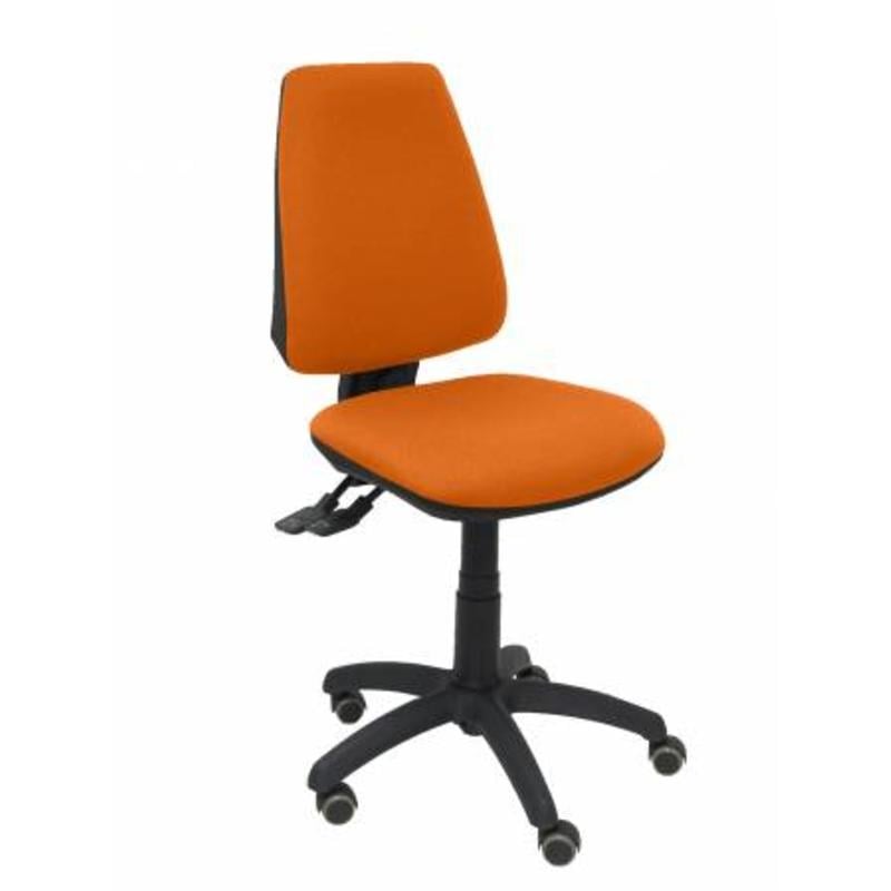 Silla Elche S bali naranja ruedas de parquet