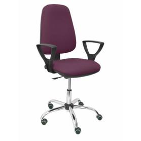 Silla Socovos bali morado brazos fijos