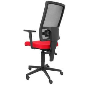 Silla Povedilla respaldo malla negro asiento bali rojo