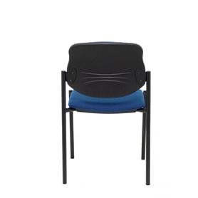 Silla fija Villalgordo bali azul marino chasis negro