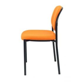 Silla fija Villalgordo bali naranja chasis negro