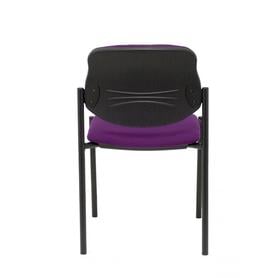 Silla fija Villalgordo bali morado chasis negro