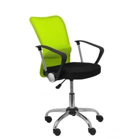 Silla infantil Cardenete respaldo malla verde asiento negro