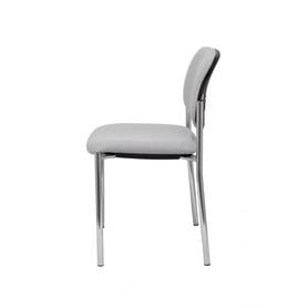 Silla fija Villalgordo bali gris chasis cromo