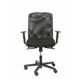 Silla Criptana malla negra asiento bali negro brazos regulables