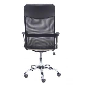 Silla Gontar respaldo malla negro asiento gris claro