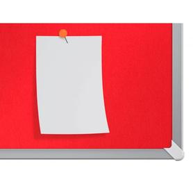 Tablero de anuncios nobo impression pro fieltro rojo formato panoramico 32/ 710x400 mm