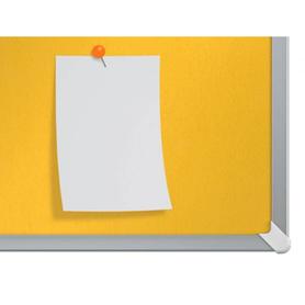 Tablero de anuncios nobo impression pro fieltro amarillo formato panoramico 70/ 1550x870 mm