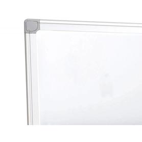 Pizarra blanca q-connect melamina marco de aluminio 90x60 cm