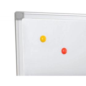 Pizarra blanca q-connect lacada magnetica marco aluminio 60x45 cm