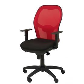 Silla Jorquera malla roja asiento bali negro