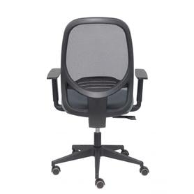 Silla Cilanco negra malla negra asiento bali gris brazo regulable