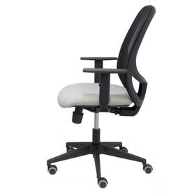 Silla Cilanco negra malla negra asiento bali gris brazo regulable.