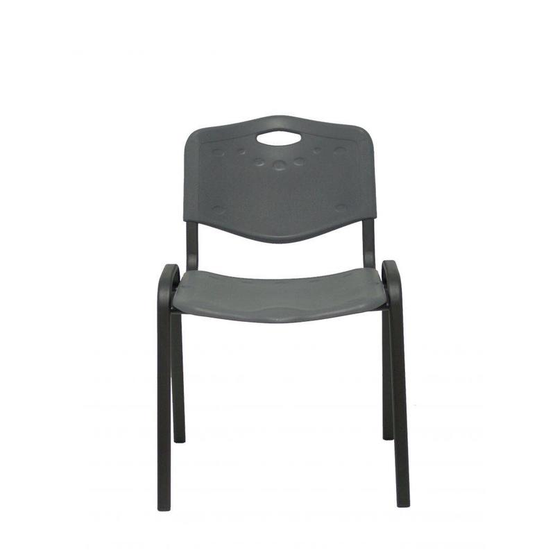 Pack 4 sillas Robledo PVC gris