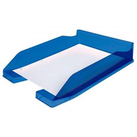 Bandeja sobremesa plastico q-connect azul transparente 240x70x340 mm