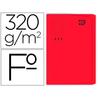 Subcarpeta Gio folio cartulina 250 gr de gramaje color rojo