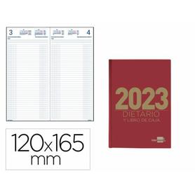 Dietario liderpapel 12x16,5 cm 2023 octavo papel 70 gr color rojo