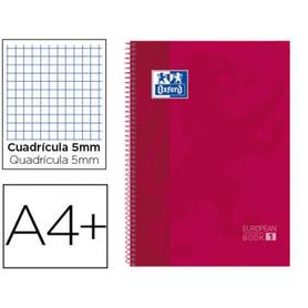 Cuaderno espiral oxford ebook 1 school classic din a4+ 80 hojas cuadro 5 mm blanco